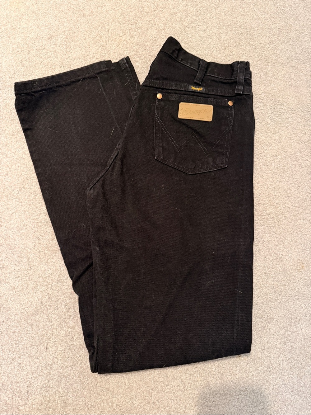 Mens Black Wrangler Jeans